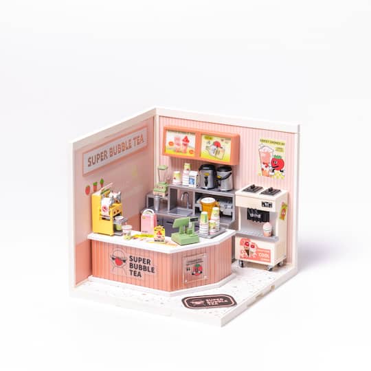 Rolife® Super Creator Double Joy Bubble Tea DIY Miniature Kit